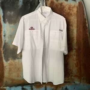 White Columbia button up